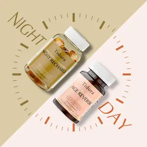 Tidora Day & Night Vitality System: Anti-aging + Sleep Aid Supplement Kit | 300mg NR and 10mg PQQ to promote NAD+ and cell renewal | Ashwagandha and melatonin to help restore and boost energy | Gluten-free, non-GMO, FDA-approved formula