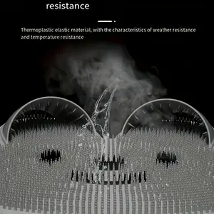 1 Piece Silicone Rabbit-Shaped Shower Mat with Back Scrubber - Non-Slip, Exfoliating Foot and Body Massage Mat, Suitable for Bathroom Personal