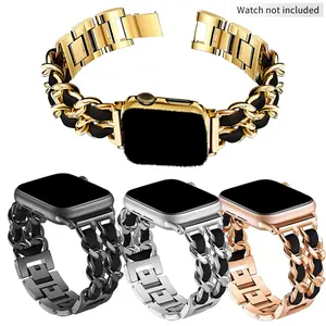 Fashionable Watch Band (Band Only), 1 Count Stainless Steel Watch Band for Women, Replacement Watch Band for iWatch Series 10/9/Ultra/SE/8/7/6/5/4/3/2/1, Smart Watch Strap