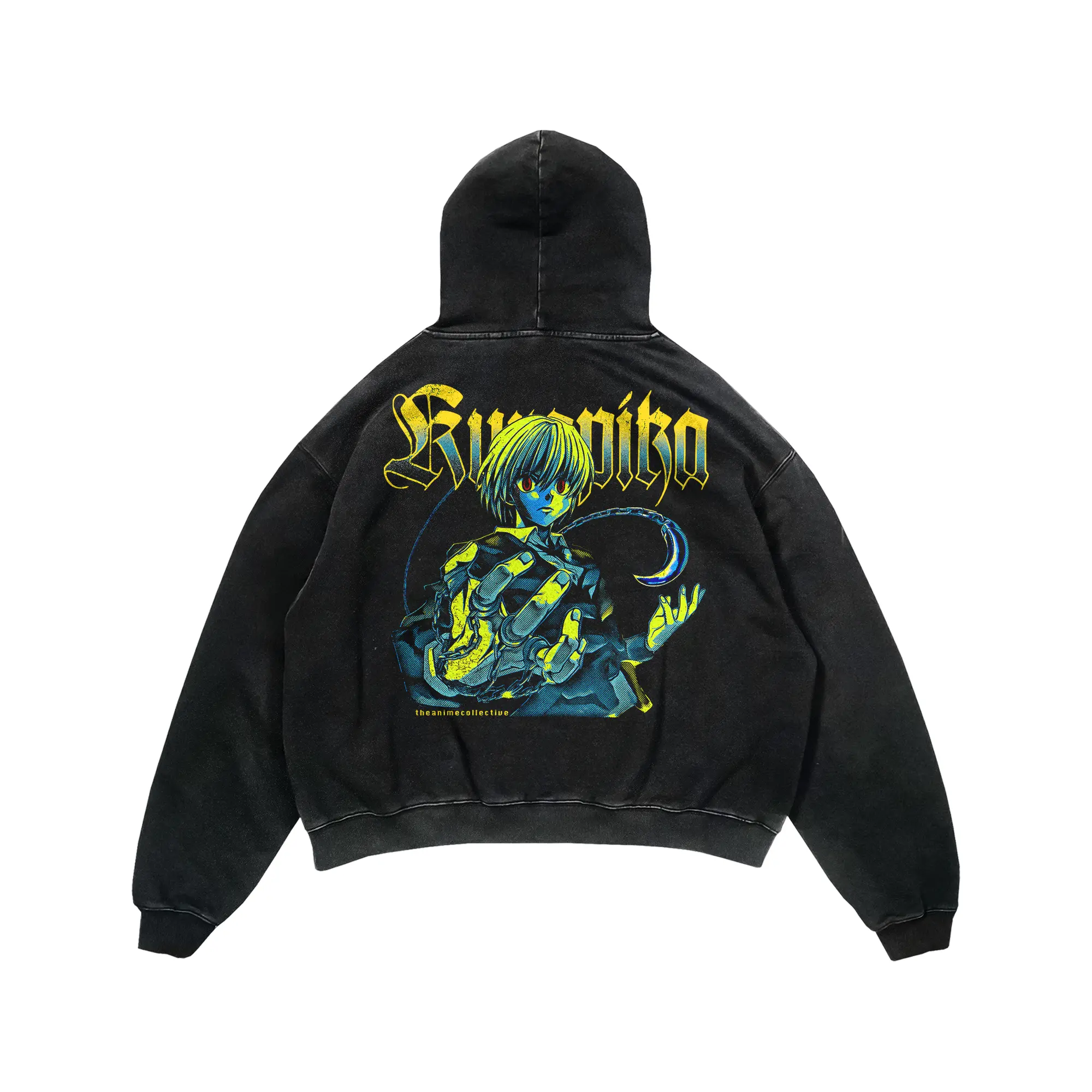 Kurapika Vintage Hoodie | Hunter x Hunter Hoodie Anime Streetwear Graphic Oversized Collector, Gift For Fan Anime