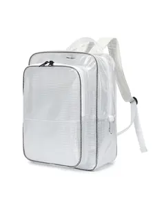 Clear PVC Mesh Anti Static Backpack Dust Free Lab Tool Bag Cleanroom Equipment Storage Backpack Casual Lightweight Backpack