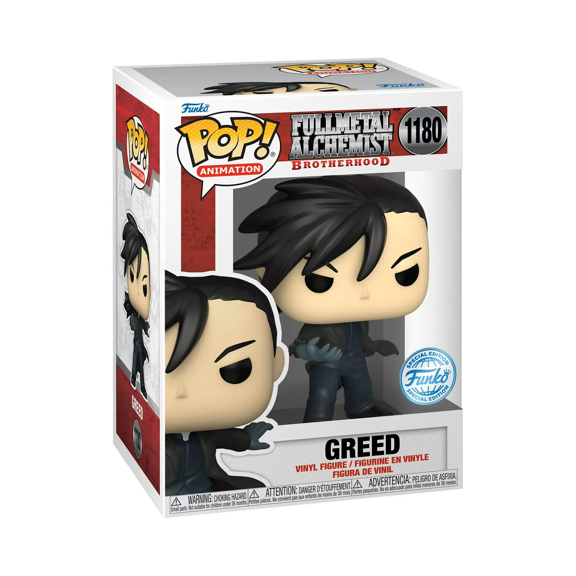 Funko Fullmetal Alchemist Brotherhood Greed Exclusive Collectible Figurine, Item No. 1180