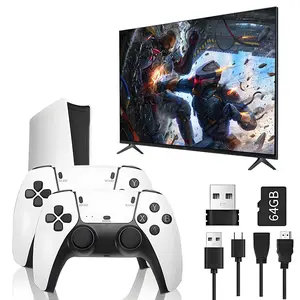 Retro Game Console, Retro Game Stick,64G,240Hz, Revisit Classic Games Stick , Retro Play Plug and Play Video Games Stick 26 Emulators, Output, Premium Competitive Dual Controllers,Halloween Christmas New Year Gift Wireless Multi-Player Gaming