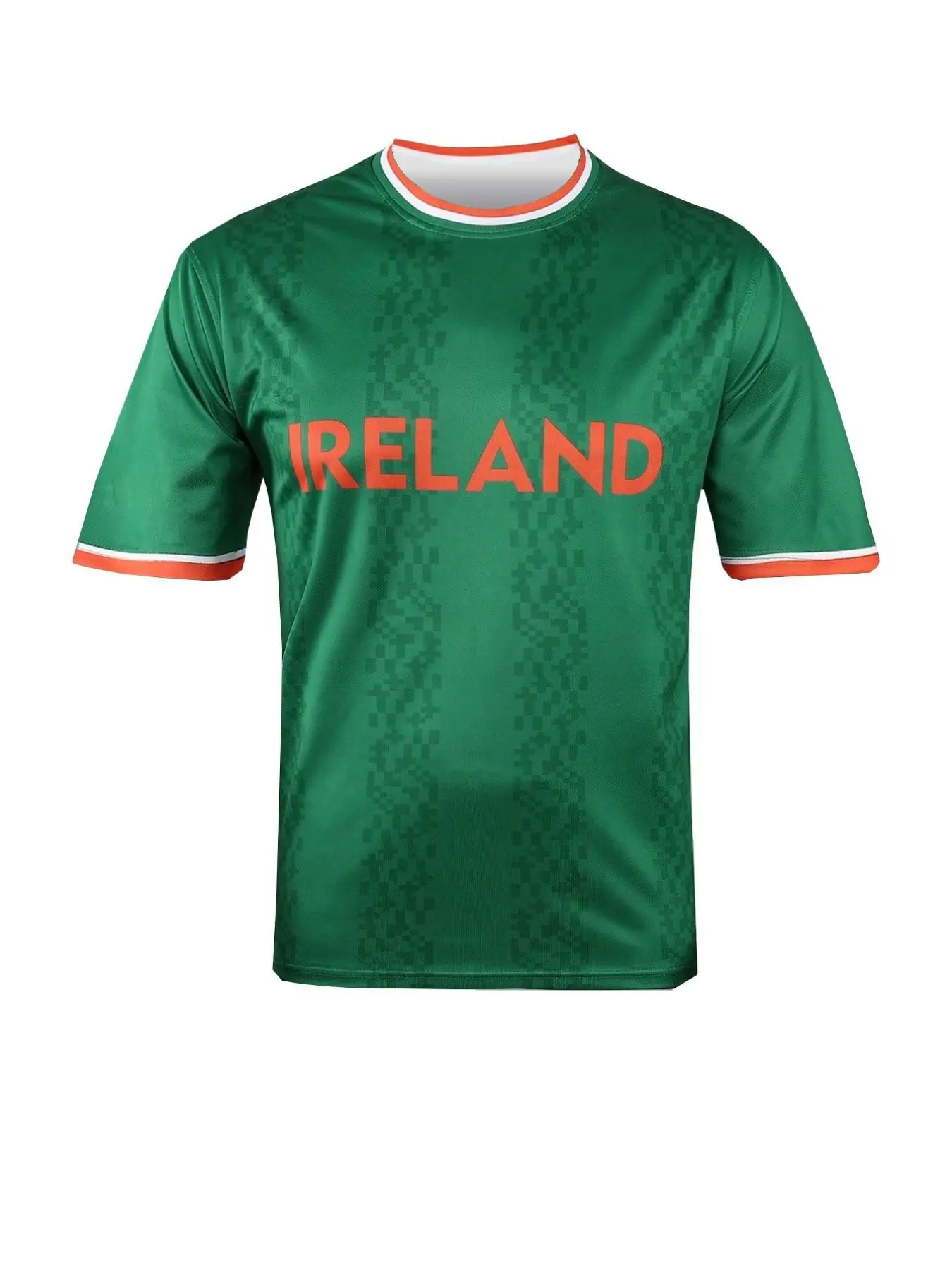 SURUIDA 1pc Ireland Men's Soccer Jersey Shirts, Football Jerseys, Sportswear Clothing, Green Shirt With Digital Printing, Suitable For Team Sports, Sportswear For Summer