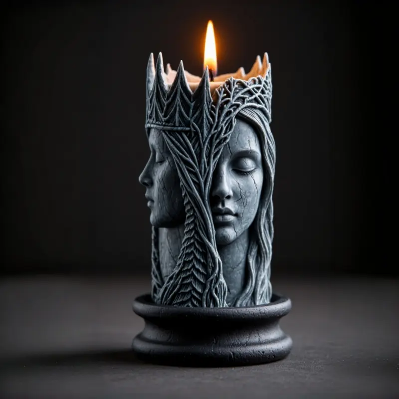 Unique Goddess Head Candle Mold Molding, Clear Texture, Unique Shape, Easy DIY Handmade Decoration Tool, Customizable Decorative Accessory, Candle Molds For Candle Making