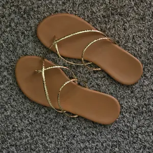 Women's Fashionable Boho Style Flip Flops, Bohemian Sandals, 1 Pair Casual Comfortable Slippers for Summer Beach, Female All-match Sandals for Daily Wear