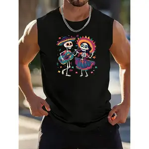 Vests featuring Mexican Skeleton Peace and Vibrant Folklore Art