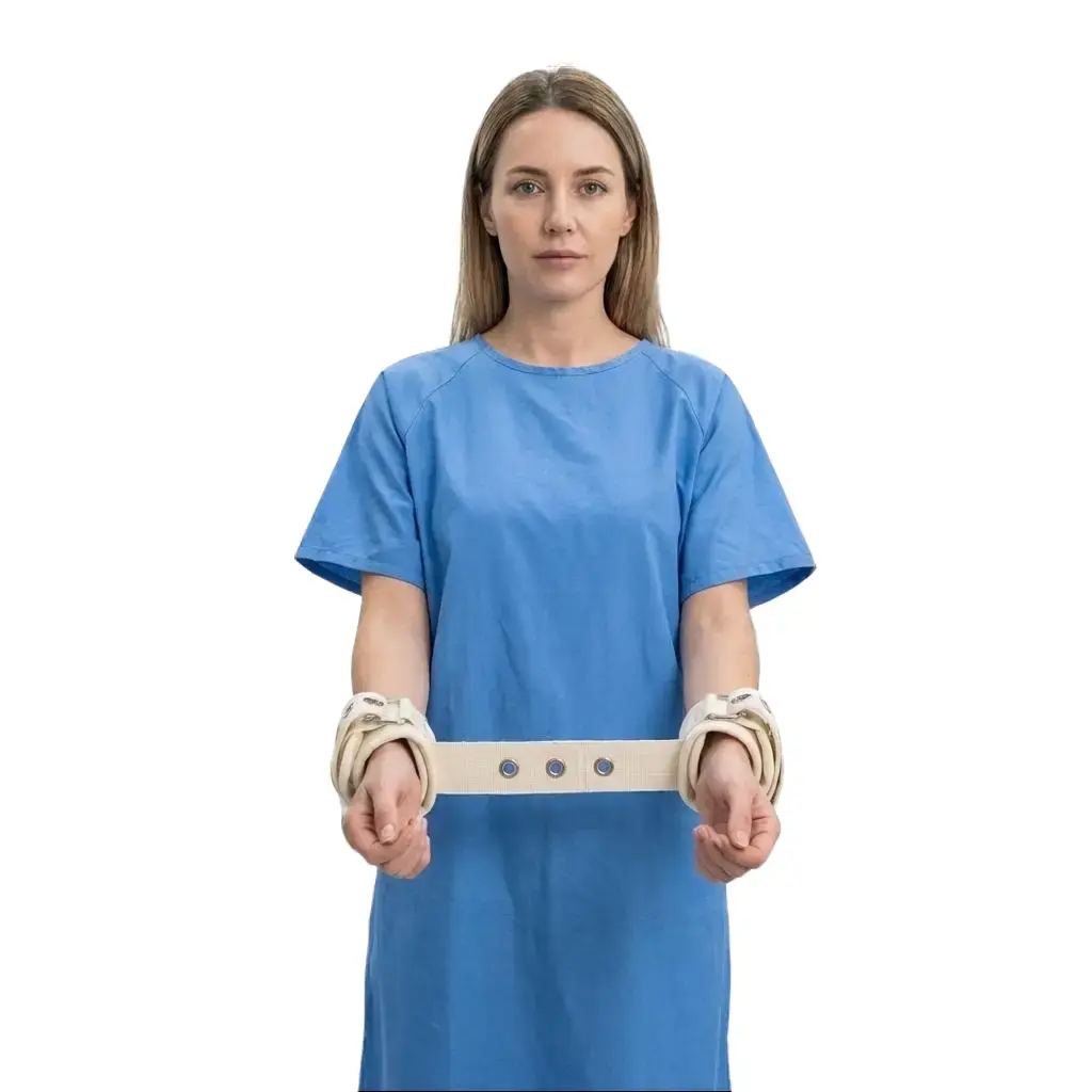 Wrist Restraint Belt Agitation Control Asylum Psychiatric Wrist/Ankle Restraints for Mental Health, Immobilization Devices Behavioral Control for Bipolar Disorder, Limb Fixing Belt Hand Restraint Strap with Magnetic Lock, Wrist Locking Tools for Patients