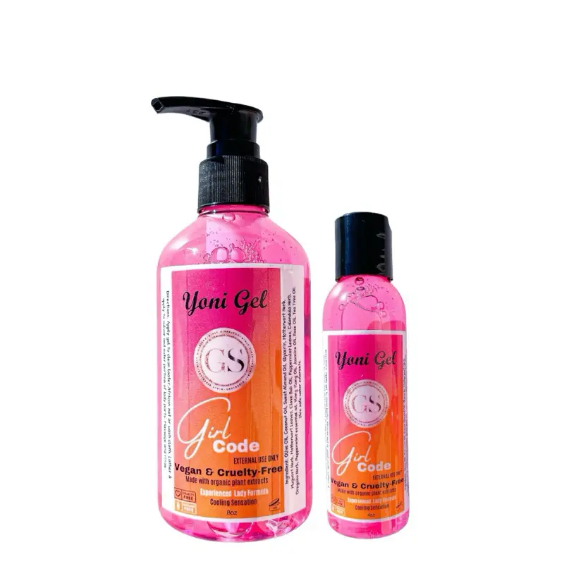 Girl Code Yoni Gel Cleansing Wash - Yoni Code with Tea Tree, Rose & Peppermint - Refreshing Hygiene