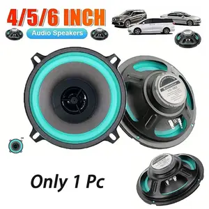 Car Audio Speaker Upgrade, Ultra-Thin Mid-Bass Woofer, 6/5/4 Inch Full Range, Abs Material, Ideal for Car Use, Model Tt-01, Car Speakers