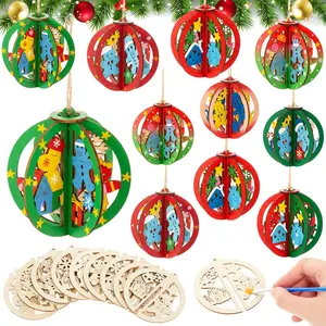 72 count DIY Wooden Crafts to  Winter Gingerbread Ornaments  Unfinished  Cutouts Blank Hollow  Slice for Craft Projects, Party, Holiday Cookie Decorations