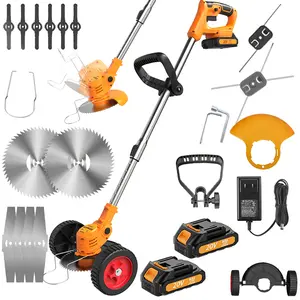 HANWISE Portable Lawn Mower With Lithium Battery, Adjustable Design
