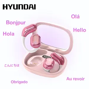 HYUNDAI Y16 OWS Open-Ear Bluetooth Earbuds Supports 169 Language Translation with 2025 Bluetooth 6.0, HIFI Sound, Low Latency Gaming, IPX5 Waterproof Wireless Headphones with Mic, for All Phones