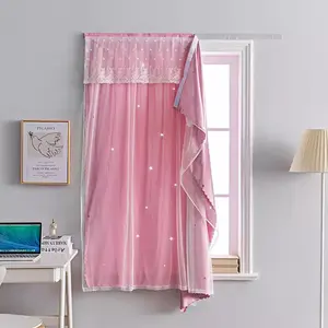 Self Adhesive Curtain, Modern Blackout Curtain, Window Drapes for Home Living Room Bedroom, Home Decor, Room Decor