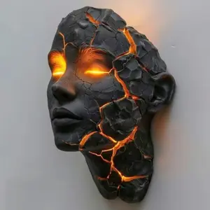 Broken Soul Wall Lamp Art Decor Sculpture Light Led Mood Light Mood Decorative Lights for Bedroom Living Room Corridor Bar Adds Mysterious Atmosphere