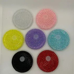Rhinestone 16oz/20oz Snow Globe Lids - Assorted Colors Sparkly Decorative Caps for Your Snow Globes