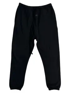 2022 Limo Black Cuffed Sweatpants - Soft Tapered Leg Trousers, Athletic Urban Streetwear for All Season Unisex Daily Wear