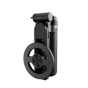 Magnetic Selfie 2PCS Set, featuring a 360° rotatable stand & 3-level adjustable fill light,25-inch extendable design, compatible with both iPhone and Android phones, perfect for selfies, live streaming, store visits and short video creation.