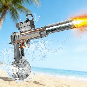 2026 New Upgrade Electric Water Shooter with LED Effects Toys – Long-Range 25-40feet Water Toy for Kids & Adults, High Powered IP67 Waterproof,Fun Summer Outdoor Play, Pool Parties & Gifts,Swimming Pools