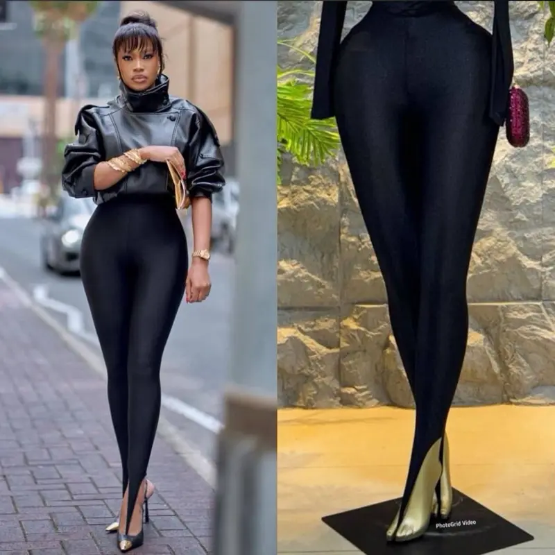 Amira Stylish Leggings  - Black