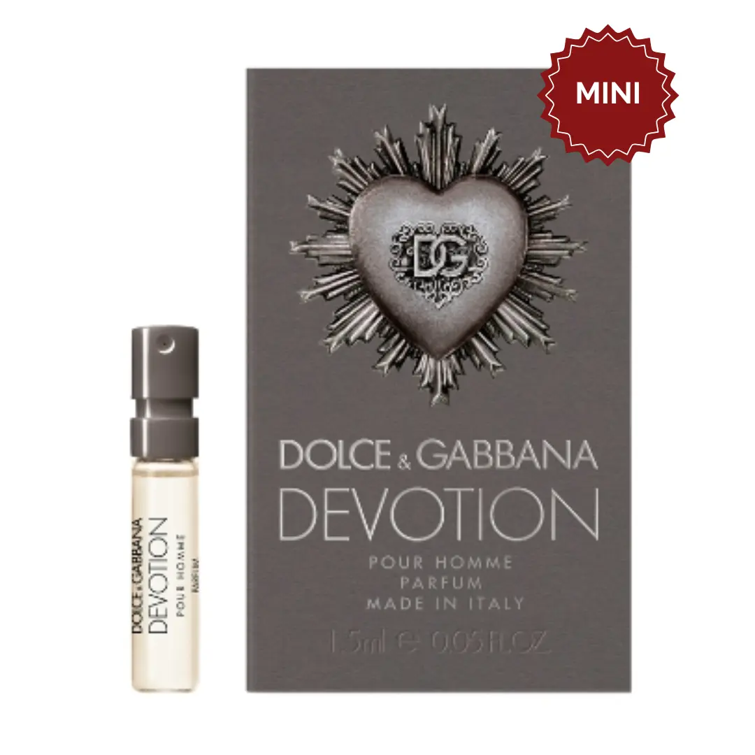 Dolce & Gabbana Devotion Pour Homme Parfum Vial For Men 1.5ml | Men's Luxury Fragrance Sample Vial