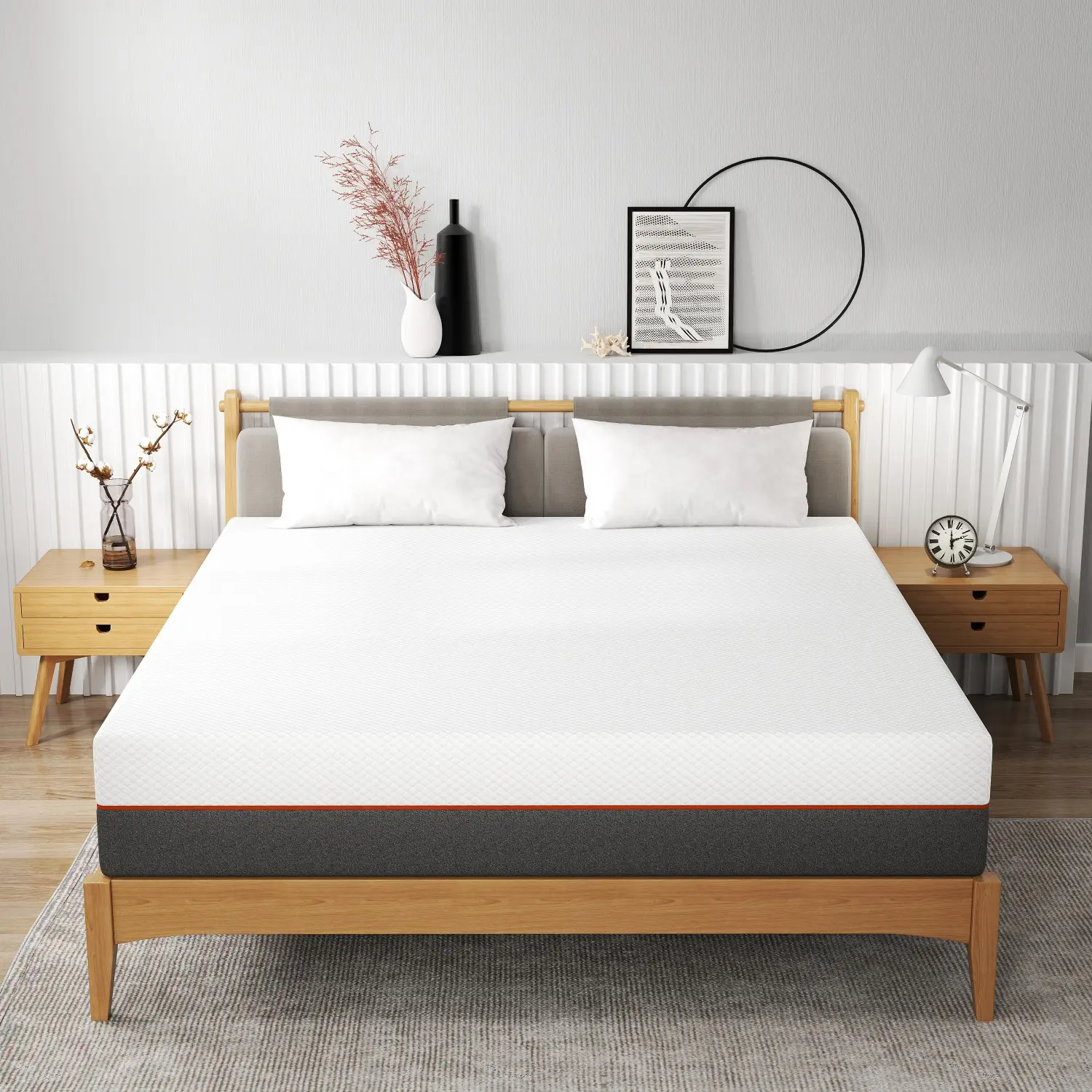 10-inch memory foam mattress Cool & Breathable Twin Full Queen King Size Medium Firm Mattress in a box.#springtok Bedroom Home Modern Design hybrid spring mattress