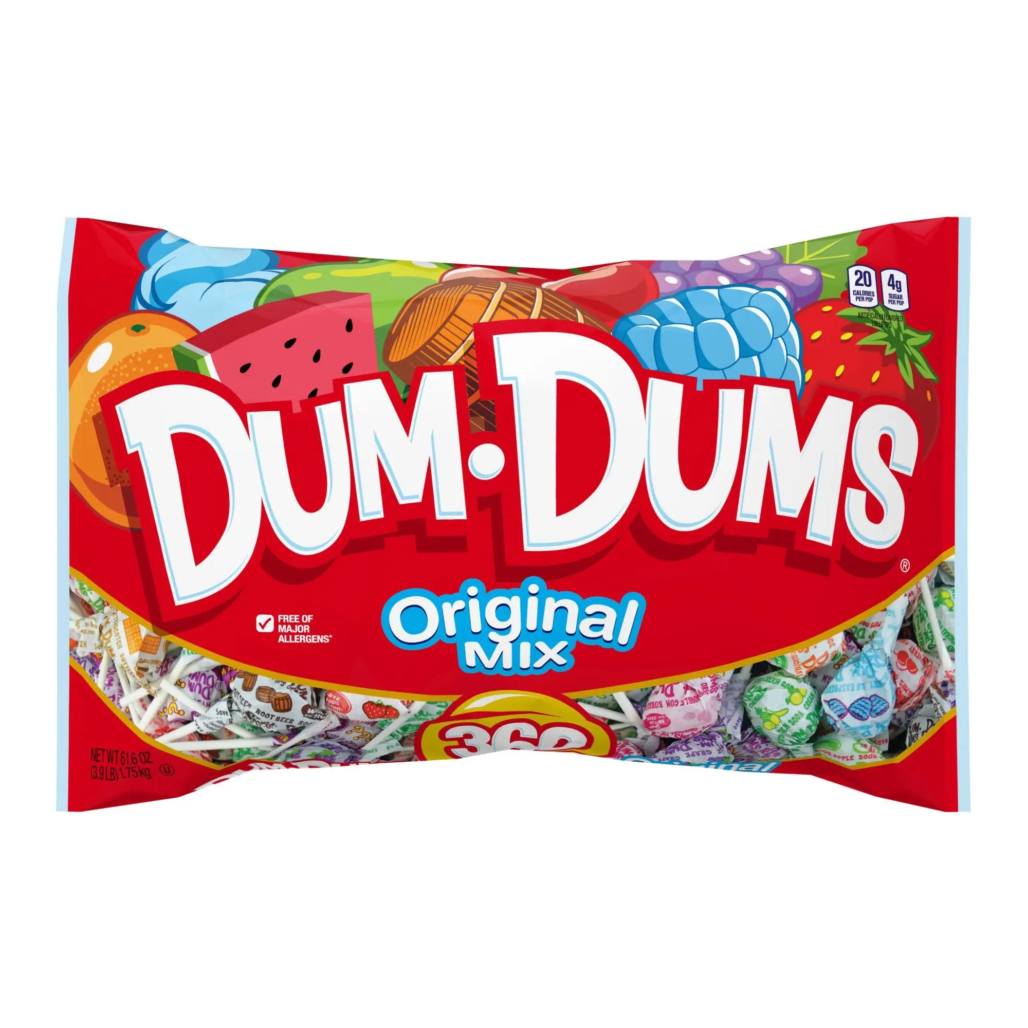 Spangler Dum Dums Original Mix Pops, Lollipops, Candies, 360 pk.