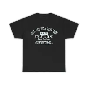[100% Cotton][Graphic Tee] Gold’s Gym tee Venice California, Crew Neck Graphic T-Shirt, Gym Tshirt, men gifts