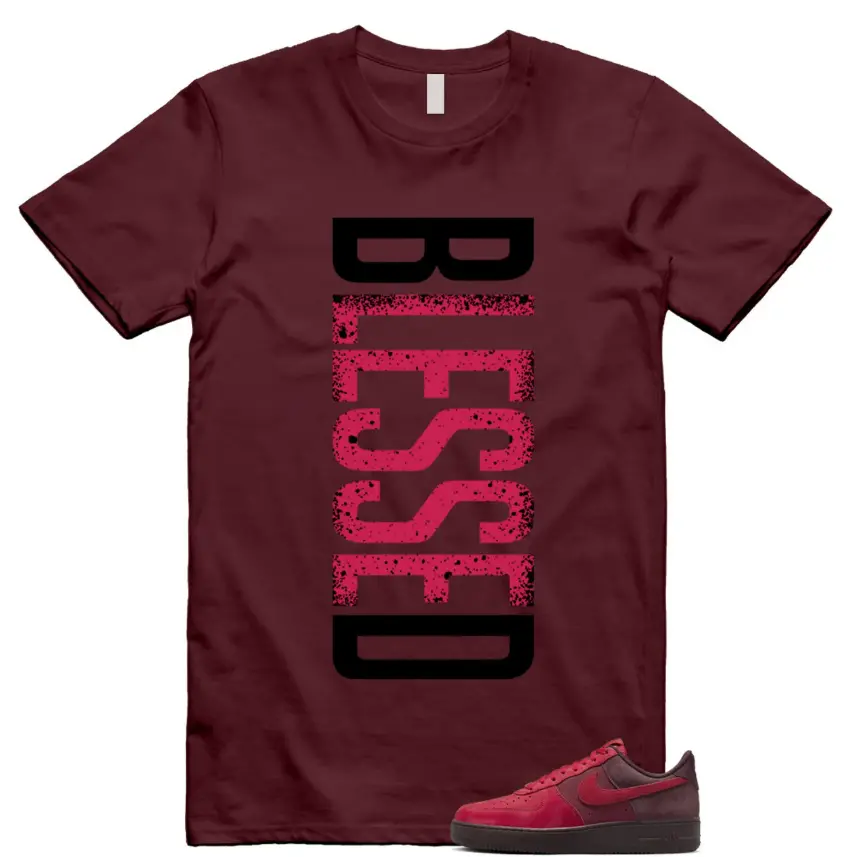 Air Force 1 Layers of Love University Red Burgundy Crush Gym Team Red Pacific Moss Low Shirt Match VERTBLS, Air Force 1 Outfit, Womenswear Top T-Shirt