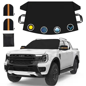 Durable Windshield Snow Guard Sun Visor Cover, Car Accessory for Winter Frost, Rain and Dust Protection, Essential Vehicle Exterior Shelter