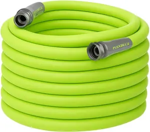 Flexzilla Hybrid Water Hose, 5/8 in. x 50 ft, Heavy-Duty, Lightweight, Durable ZillaGreen - HFZG550YW-E, Flexible Hose