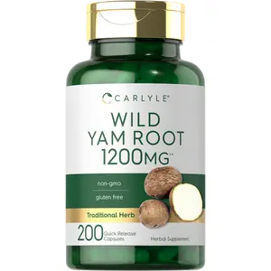 Carlyle Wild Yam Root Capsules | 200 Count | Non-GMO, Gluten Free | Traditional Herb Extract