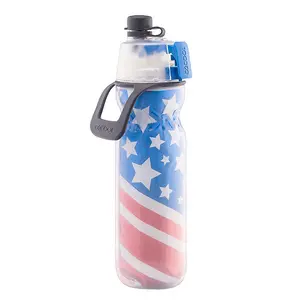 O2COOL MIST 'N SIP Misting Water Bottle 2-in-1 Mist And Sip Function - PATRIOTIC