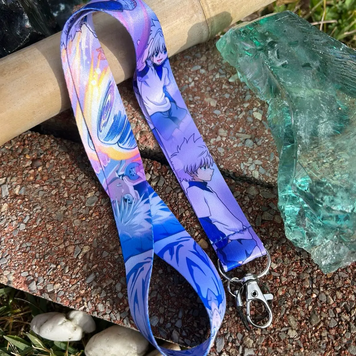 White Hair Hunter Lanyard - Identification Badges & Phone case straps