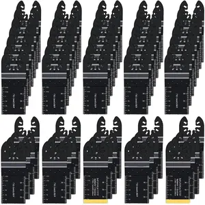 Titanium Saw Blade Set & 18pcs/set Titanium Multitool Blades & Compatibility Quick Release Multi Industrial Cutting Tools Kits for Dewalt & Ryobi & Milwaukee & Rockwell & Fein & Makita & Tools and Gadgets & Universal Compatibility & Dealsforyoudays