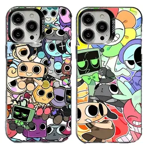 Dandy's World Roblox Characters Shockproof Eco-Friendly Phone Case - Cute Toon Protective Casing for iPhone 17 Air,16 Pro Max,15,14 Plus,13,12,11 - Gamer Accessories for Teens - Protection Gift Item