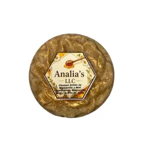 Analia's LLC Solid Shampoo – 90 g Chamomile Honey & Rice Bran Oil 100% Natural Gentle Cleansing for All Hair Types Free from Parabens Sulfates