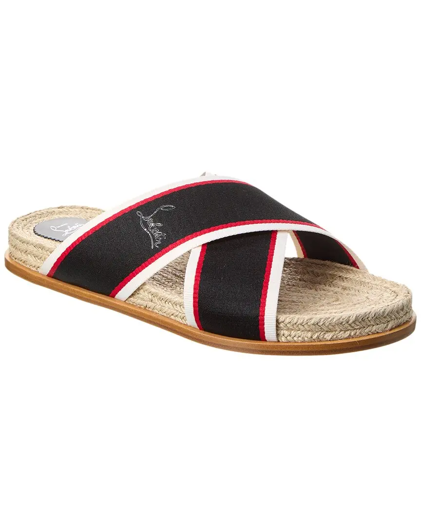 Christian Louboutin Hot Cross Grosgrain Sandal