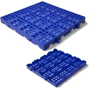 Nestable Lightweight Waterproof Plastic Pallets for Basement Storage Garage Supermarket (2)