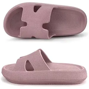 CUBUFLY Slides for Women Cushion Recovery EVA Sandals with Arch Support, House Shower Cloud Slippers for Woman, Non-Slip Comfort Quick Drying Slippers Women,Thick-soled Sandals,Dealsforyoudays