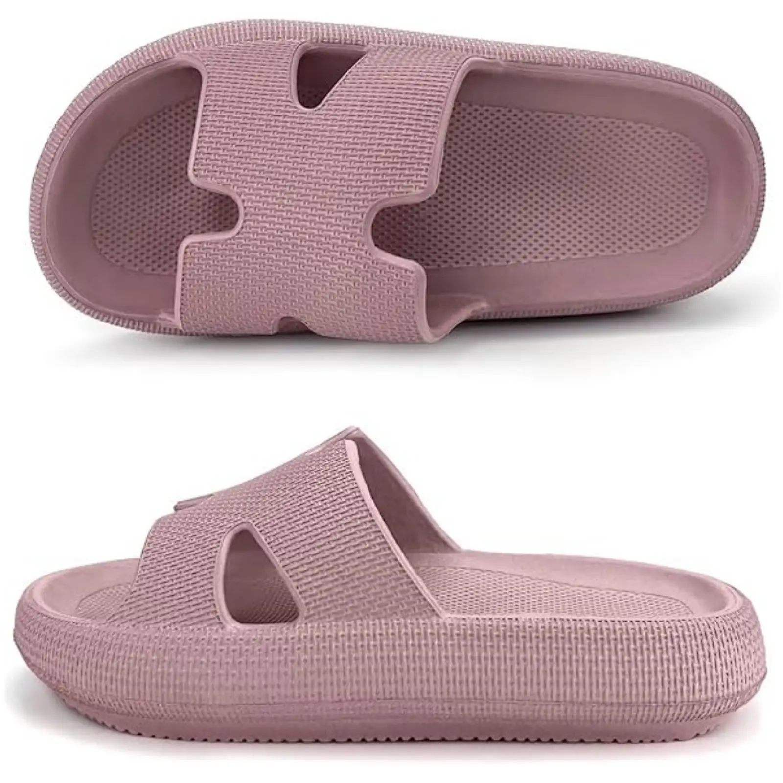 CUBUFLY Slides for Women Cushion Recovery Sandals with Arch Support, House Shower Cloud Slippers for Woman, Non-Slip Comfort Quick Drying Slippers Wom