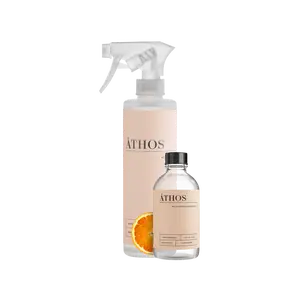 ÁTHOS Multi-Surface Concentrate + Reusable Bottle | Makes 4 x 16oz Bottles | Plant-Based, pH-Neutral, Safe for Sealed Stone Surfaces