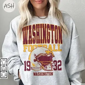 Vintage 90s Style Washington Sweatshirt, Football Vintage Style Hoodie T-Shirt, Washington Crewneck, #CCommanderr merch, Washington Fans Gift, Sunday Football