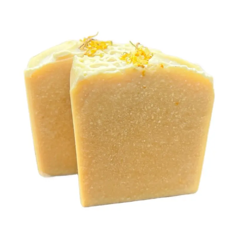 Oat Milk & Honey Soap with calendula infused oil. Calendula Nourishing Luxury