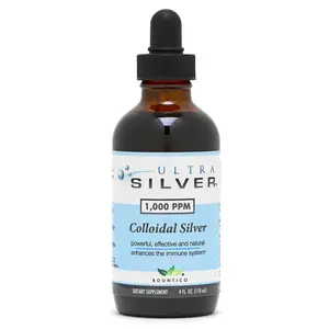Ultra Silver Colloidal Silver | 1,000 PPM, 4 Oz (118mL) | Mineral Supplement | True Colloidal Silver - with Dropper