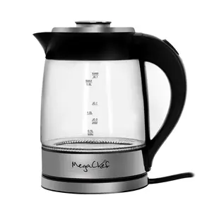 MegaChef 1.8 Liter Cordless Glass Kettle with I nfuser MegaChef 1.8 Liter Cordless Glass Kettle with I nfuser
