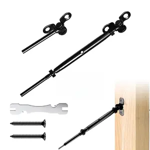 Helffer 20Set Black Cable Railing Kit, Adjustable 180° Angle Cable Railing Kit for Wood Post Deck, T316 Titanium Plated Stainless Steel Deck Railing Hardware, DIY Railing Kit, Marine Grade