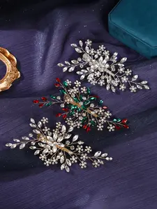 Elegant Rhinestone Hair Clip for Brides, Wedding Dress Accessory, Bridal Headpiece, Perfect for Wedding Makeup and Hairstyle, Jasmine Princess Crown, Tiara