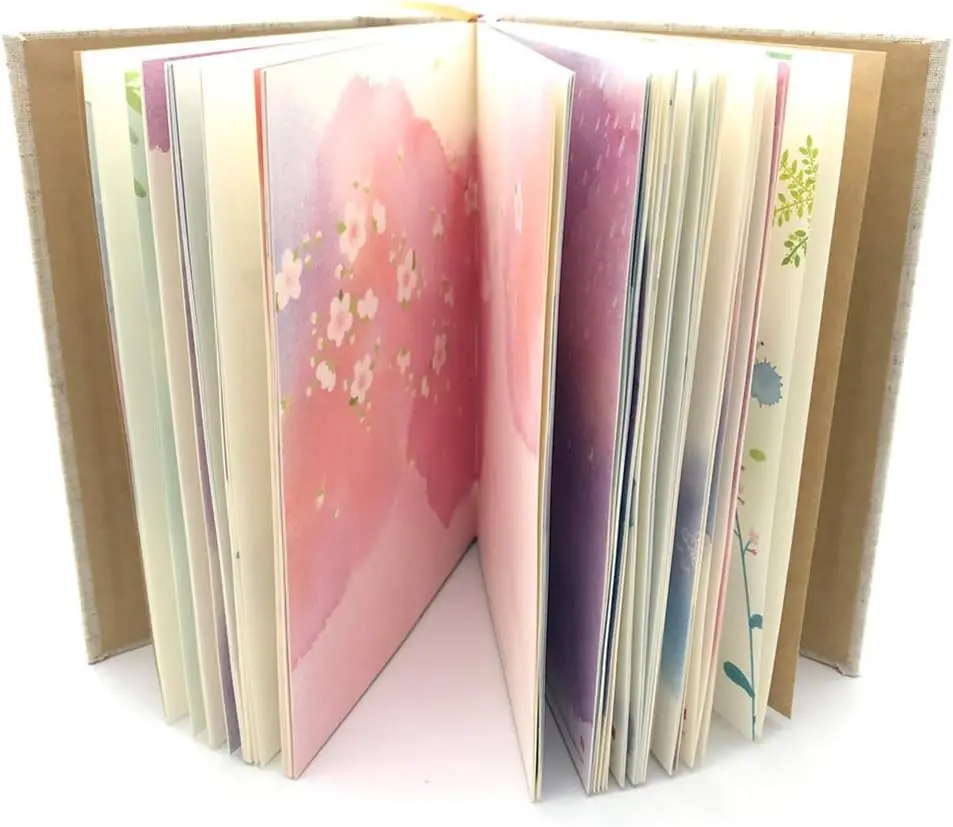 Colorful Blank Notebook, Unruled Personal Diary Journals Hardcover Writing Notepad 192 Pages 7"x5"