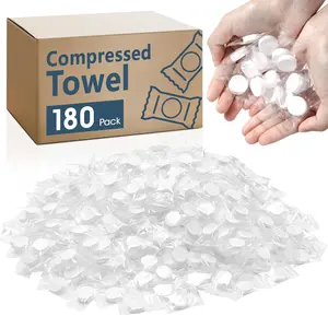 180 count Compressed Towel, Mini Compressed Towel Tablets, Disposable Compressed  Towels, Camping Towel, Portable Bulk Compressed  Tissues for , Travel, Outdoor